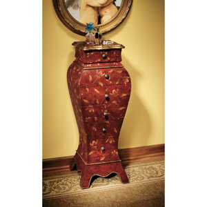 Villandry Wooden 6 Drawer Storage Bombe Cabinet