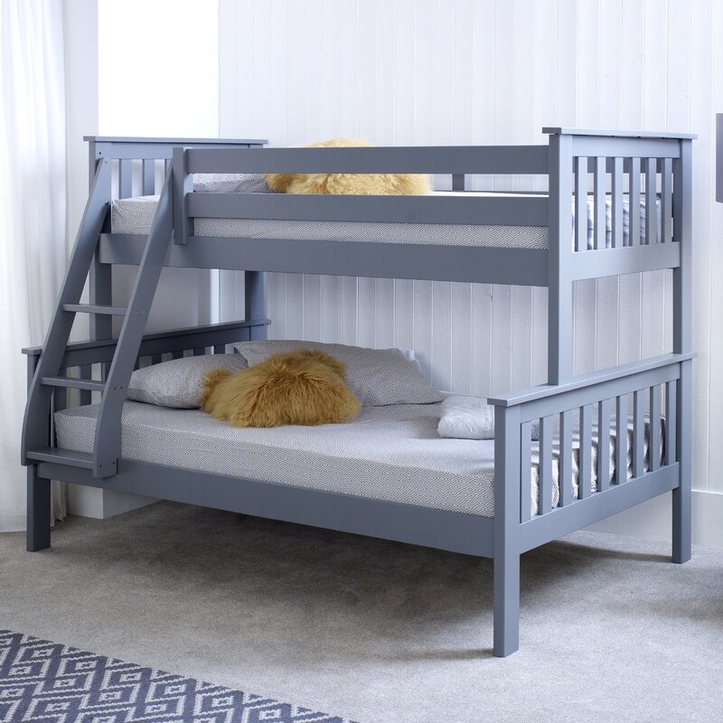 Harriet Bee Aaron Triple Sleeper Bunk Bed with Mattress & Reviews ...