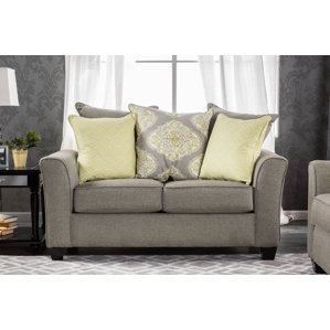 Frankie Contemporary Loveseat by Darby..