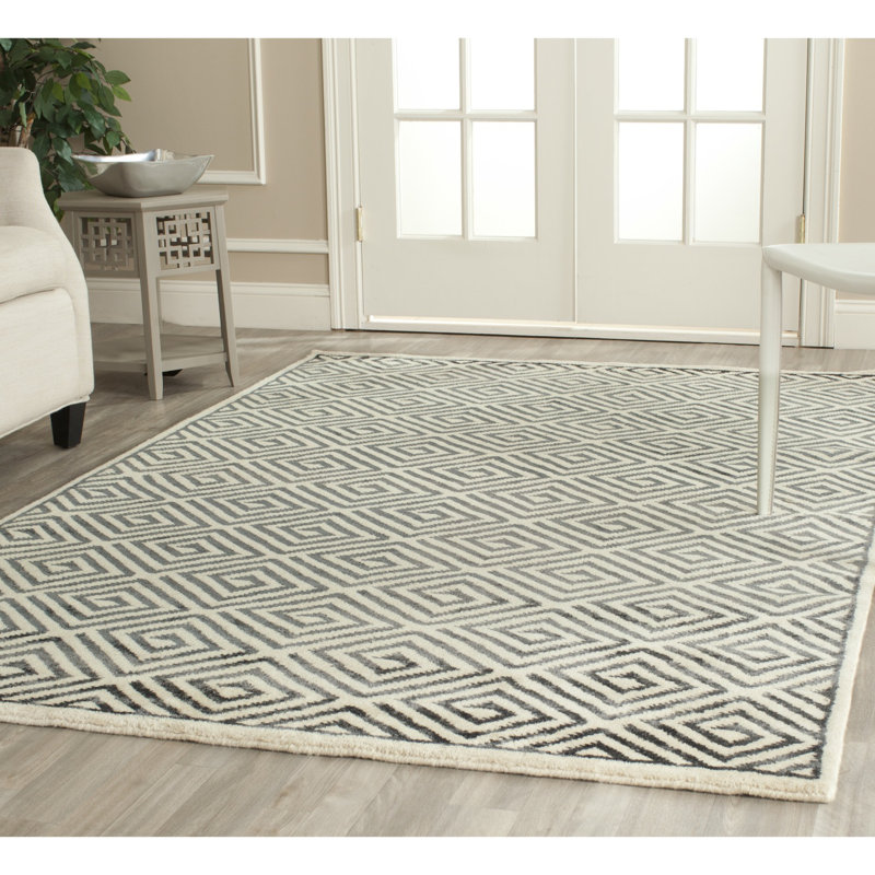 Safavieh Mosaic Ivory / Grey Geometric Rug & Reviews Wayfair