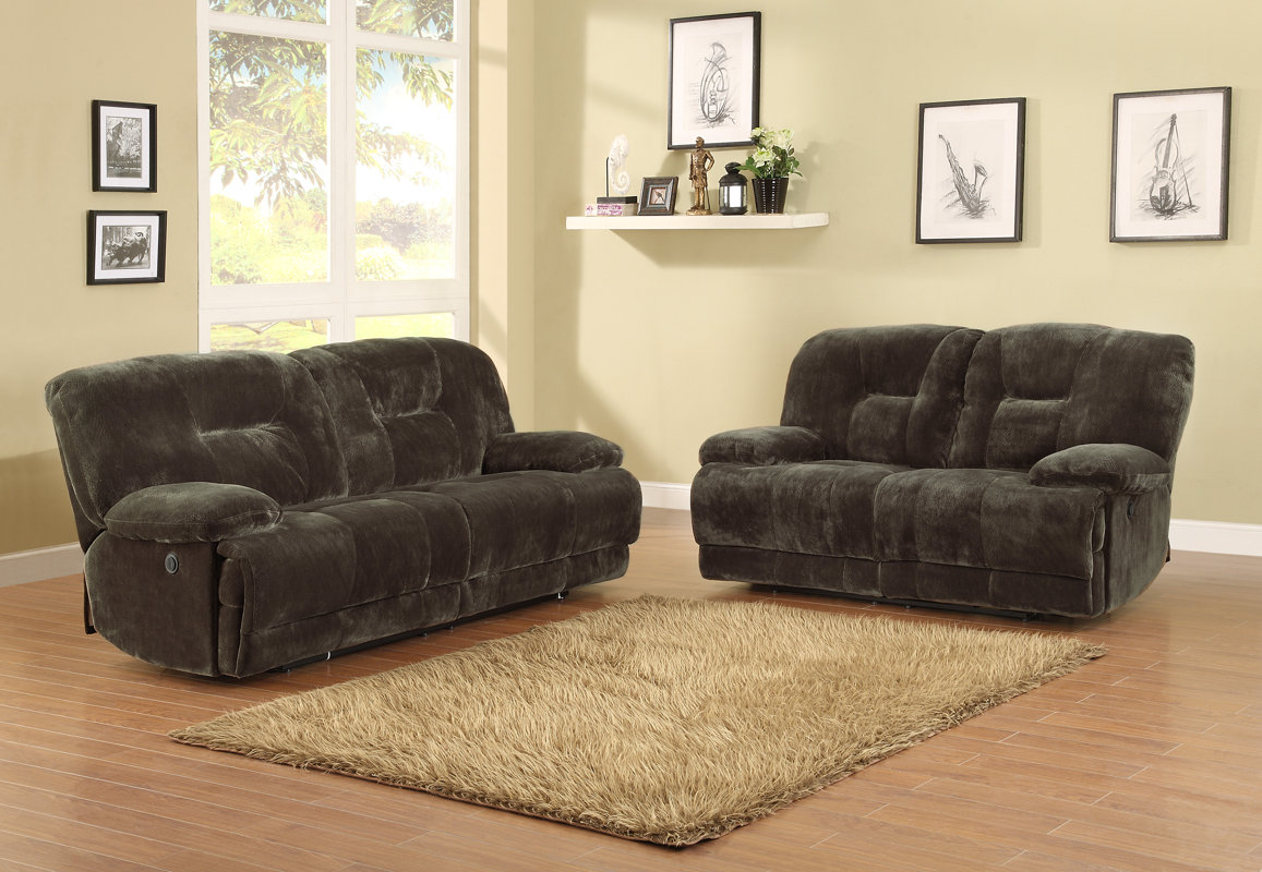 Woodhaven Hill Geoffrey Double Reclining Loveseat & Reviews Wayfair