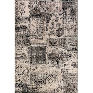 Infinity Black/Silver Area Rug