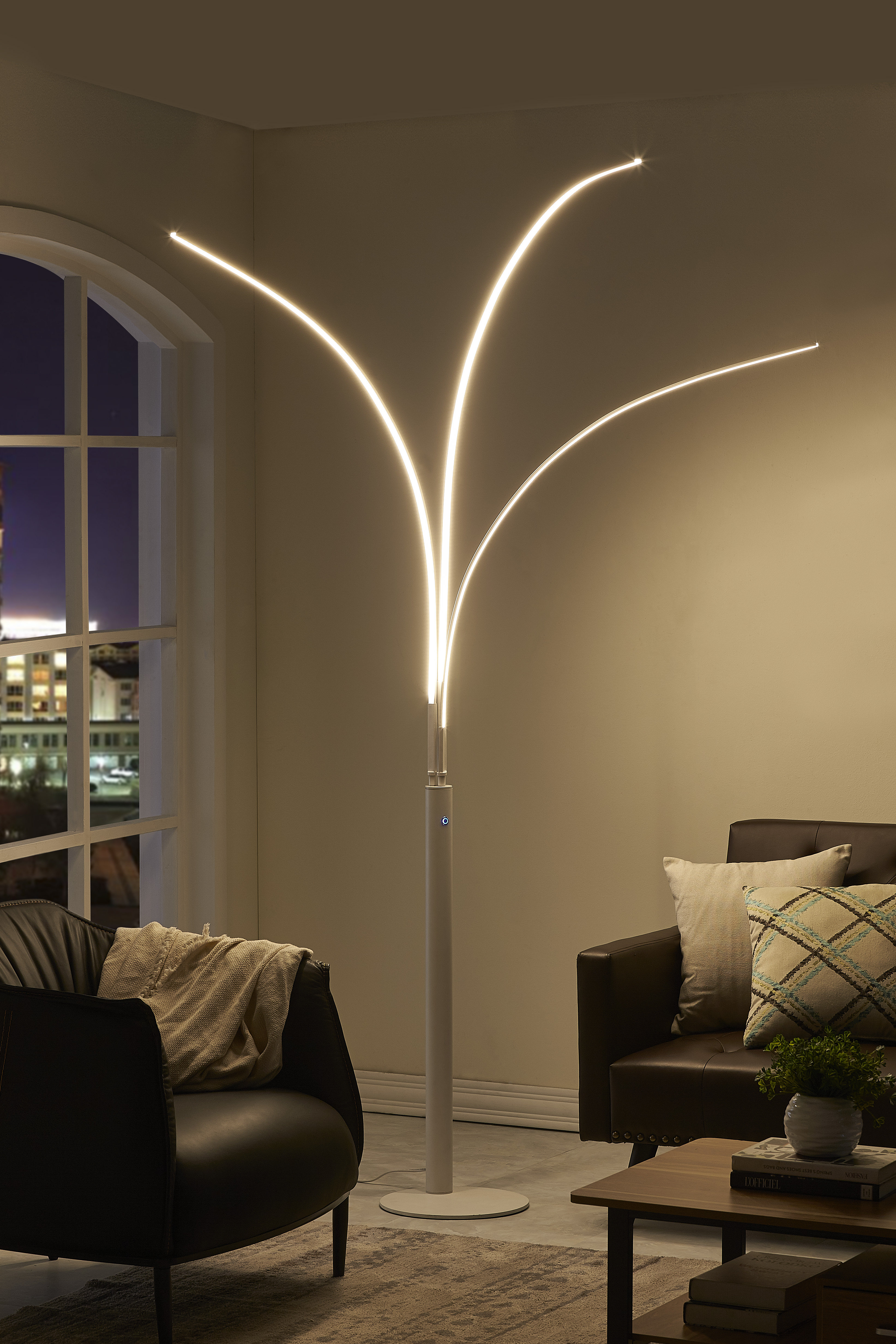 Orren Ellis Brinkman 92 Led Tree Floor Lamp Reviews Wayfair Orren Ellis Brinkman 92 Led Tree Floor