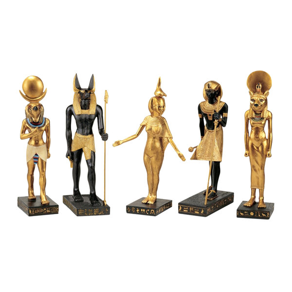 Design Toscano 5Piece Gods of the Egyptian Realm Figurine Set & Reviews Wayfair