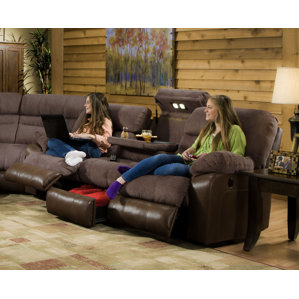 Annable Reclining Sectional by Red Bar..
