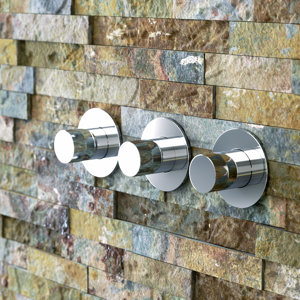 Dreigriff-Duscharmatur Unterputz Orb Dual mit 2 ..
