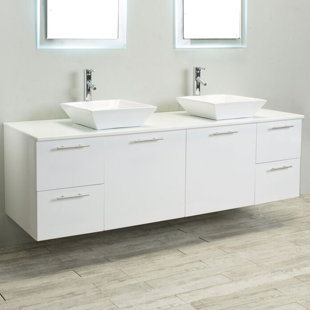 Modern Double Bathroom Vanities Allmodern Orrville 72 Double Bathroom Vanity