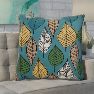 Avalos Leaves Floral Euro Pillow