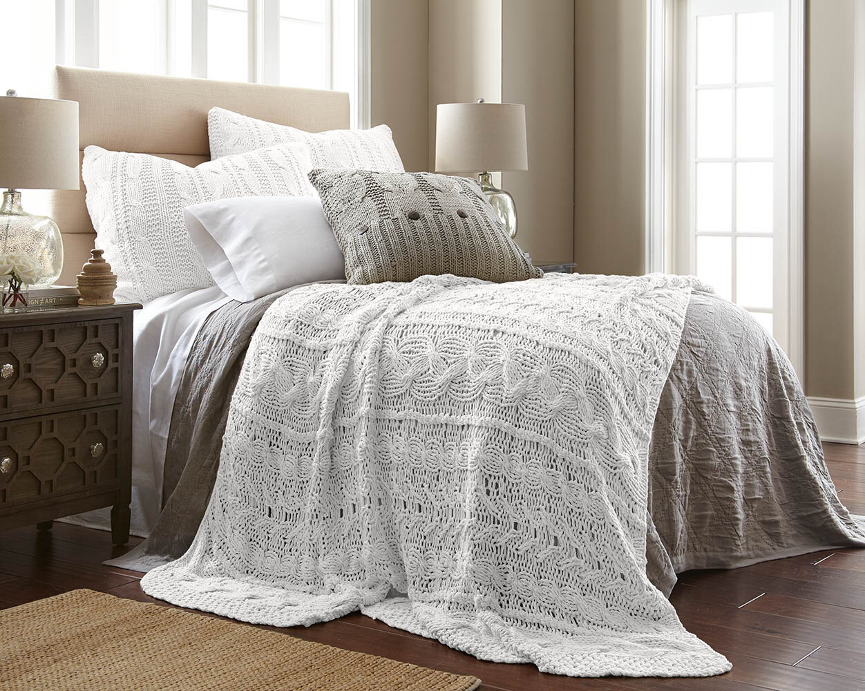 Amity Home Cable Knit Coverlet Wayfair