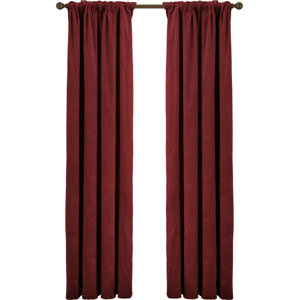 Angeletta Solid Blackout Rod pocket Curtain Panels (Set of 2)
