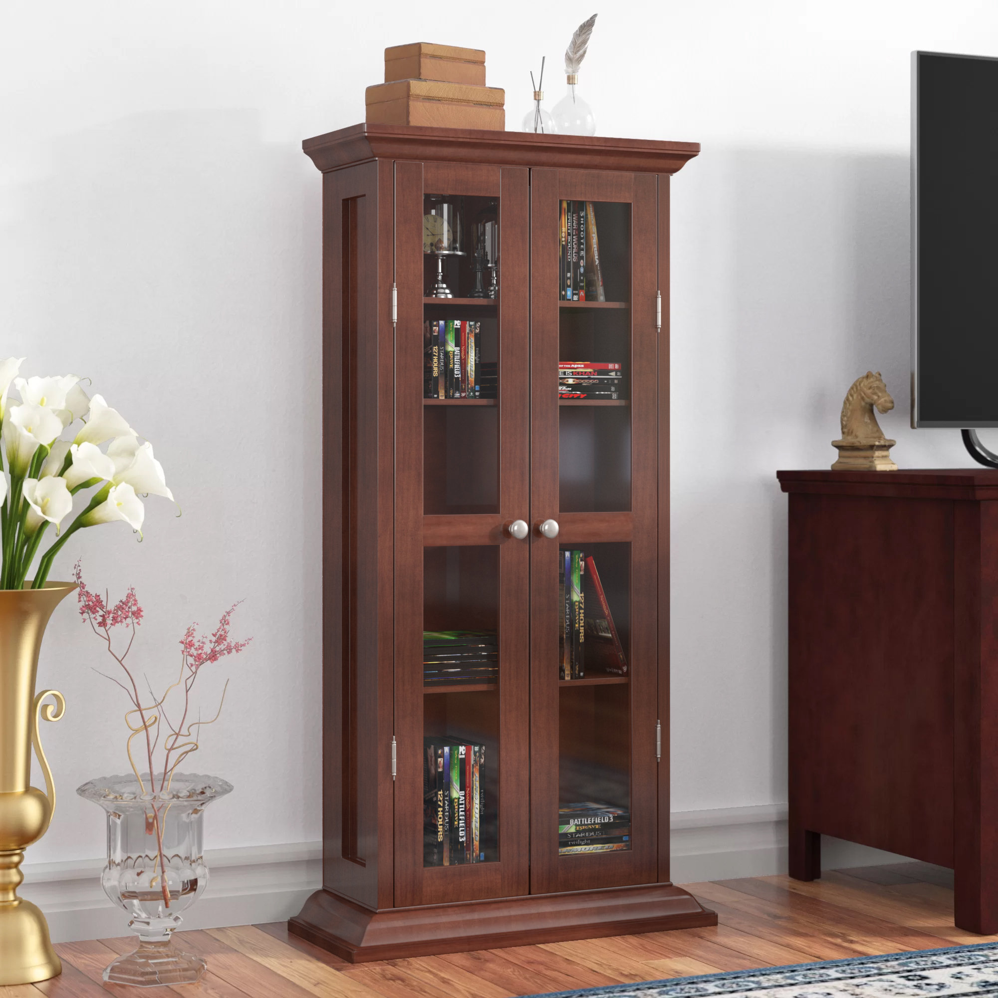Three Posts Cd Dvd Multimedia Cabinet Reviews Wayfair