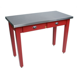 Cucina Americana Prep Table with Stainless Steel Top