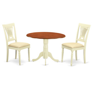 3 Piece Dining Set by East West Furniture