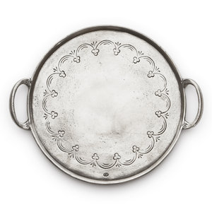 Vintage Round Serving Tray