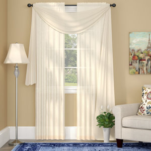 Gallimore Solid Sheer Single Curtain Panel