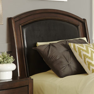 Loveryk Leather Upholstered Panel Headboard by Darby Home Co