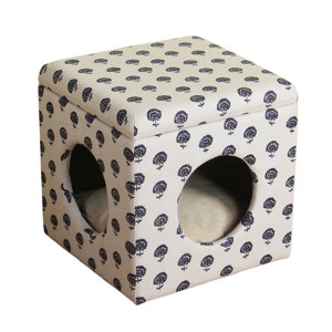 Casual Decorative Hideaway Ottoman Cat Bed