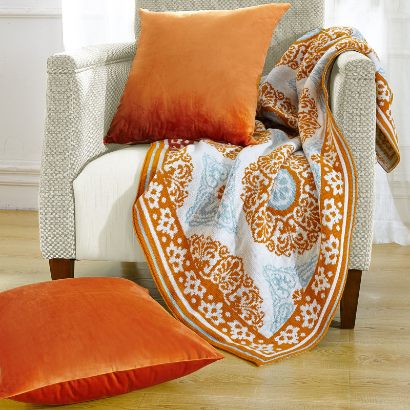 Boon Throw Blanket Delia Knitted Ez Matching And Delia Knitted Ez Matching Throw Blanket And Pillow Sham Set