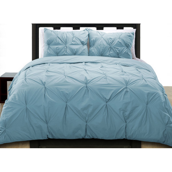Cotton Basics Cottonesque Pintuck Duvet Cover Set & Reviews Wayfair