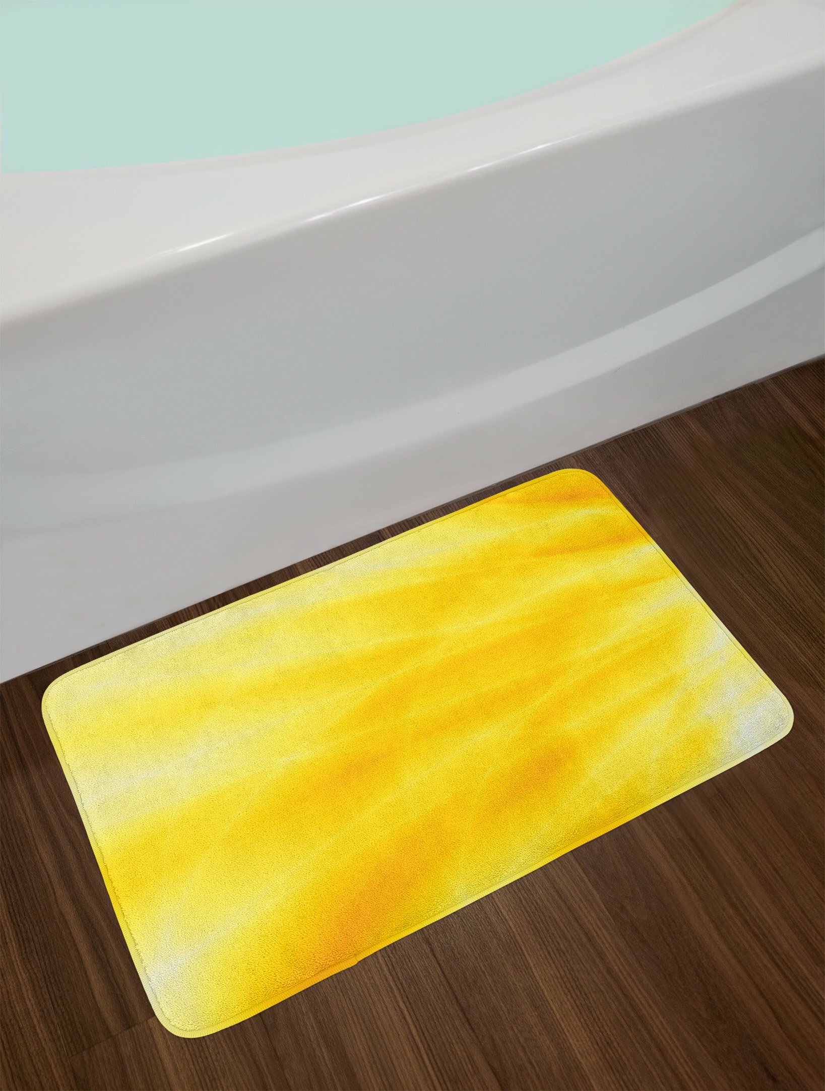 Yellow Pattern Bathroom Mat at Dorothy Lazzaro blog