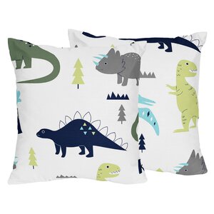 Mod Dinosaur Throw Pillow (Set of 2)