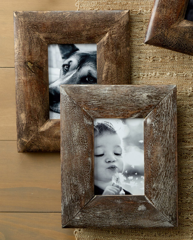 Kindwer Rustic Wood Picture Frame & Reviews Wayfair