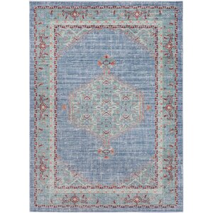 Fields Blue/Green Area Rug