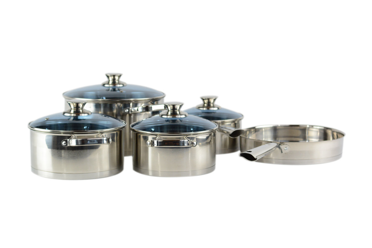 Gourmet Chef Gourmet Chef Stainless Steel 14 Piece Cookware Set