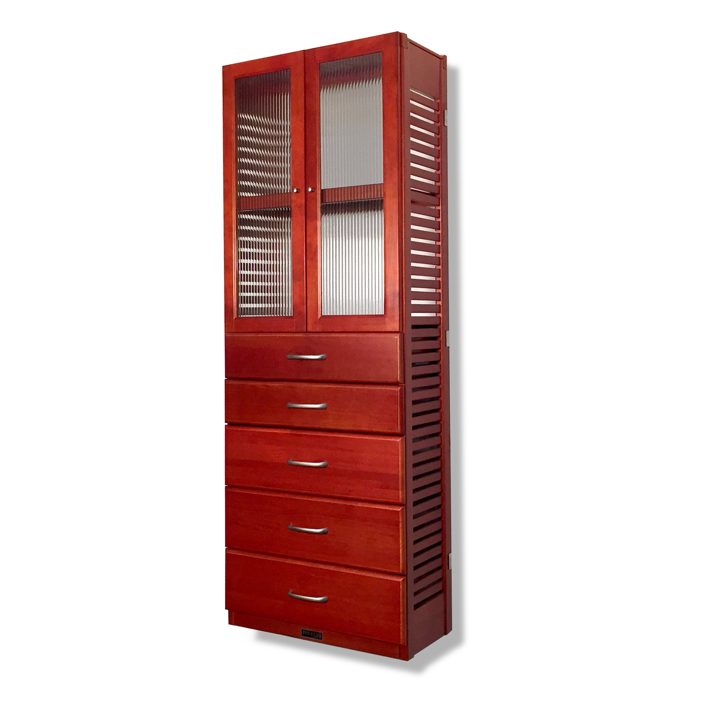 John Louis Home 12 W Deep Solid Wood Premier 5 Drawer Doors Storage John Louis Home 12 W Deep Solid Wood Premier 5 Drawer Doors Storage Tower Wayfair