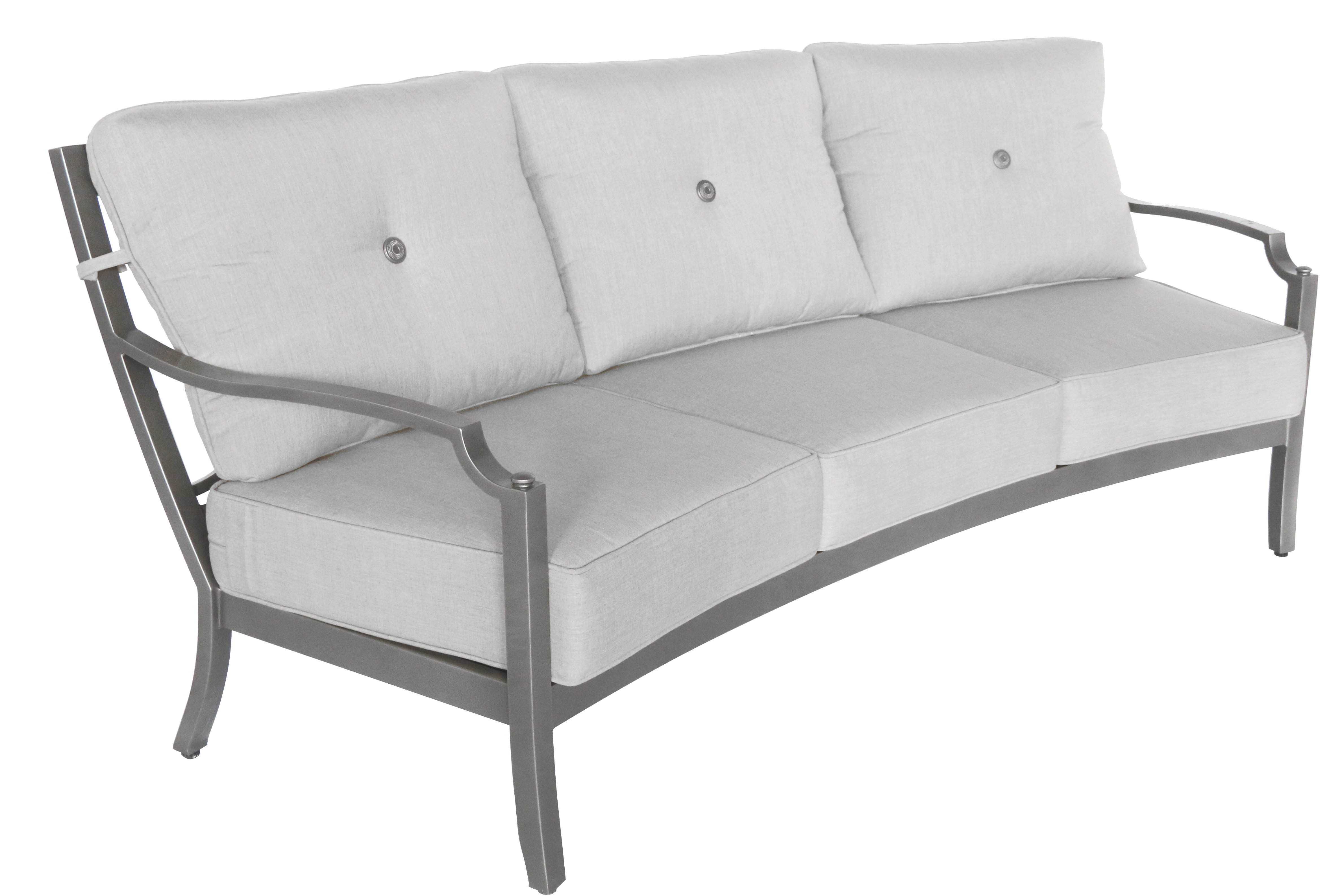 Red Barrel Studio Konevsky Aluminum Outdoor Curved 3 Seat Patio Sofa Red Barrel Studio Konevsky Aluminum Outdoor Curved 3 Seat Patio Sofa With Cushions Wayfair