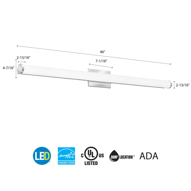 Lithonia Led Bathroom Lighting lithonia lighting cylinder 1-light led bath bar & reviews | wayfair Lithonia Led Bathroom Lighting lithonia lighting cylinder 1-light led bath bar & reviews | wayfair