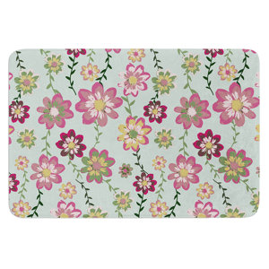 Romantic Floral by Nika Martinez Bath Mat