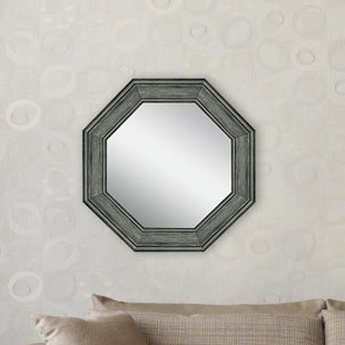 Round Reclaimed Wood Mirror Wayfair Celia Reclaimed Wood Wall Mirror