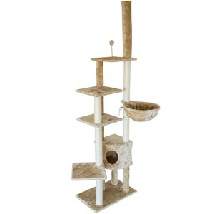 Furhaven Tiger Tough Skyscraper Playground Cat Tree