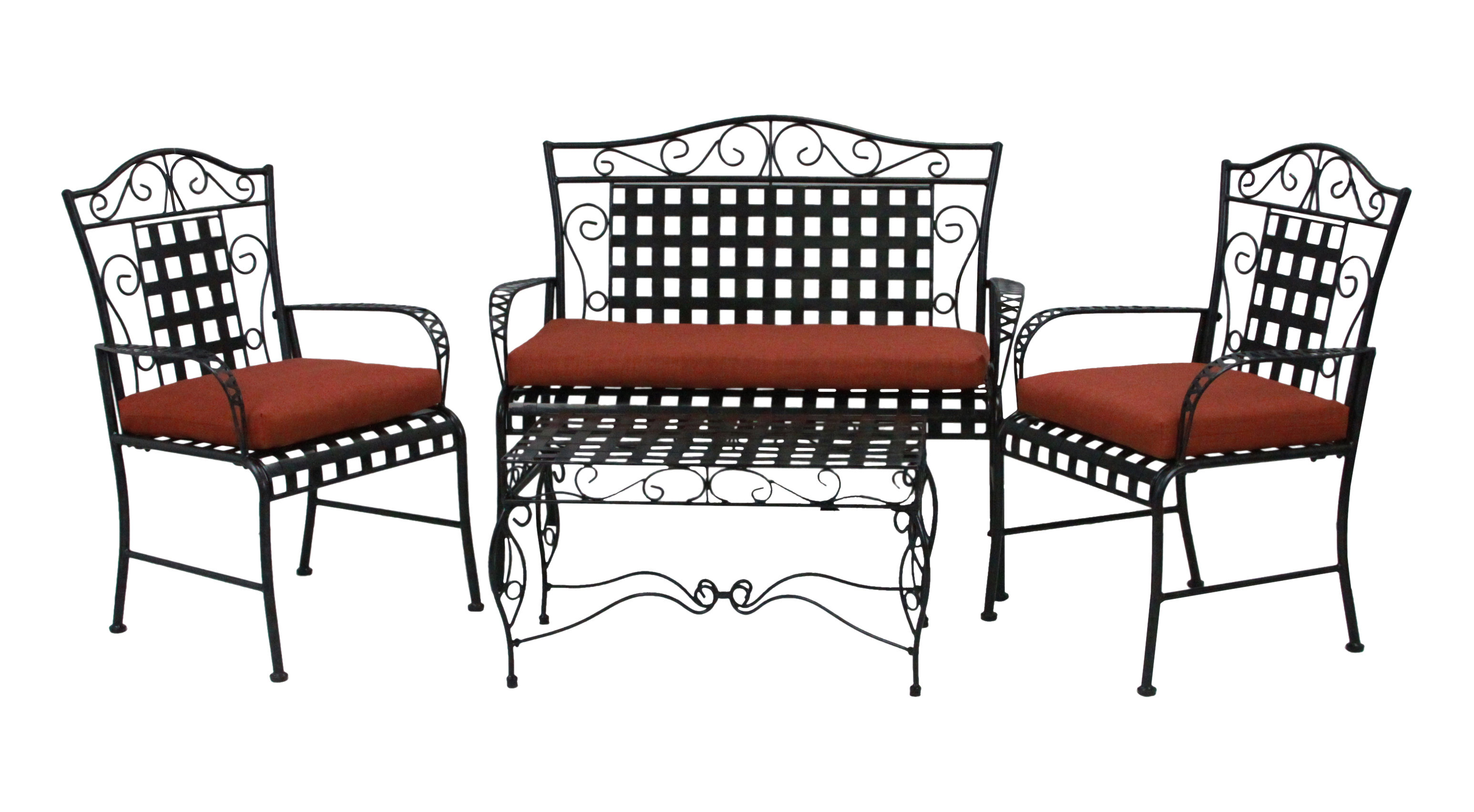 Winston Porter 3 Piece Indoor Outdoor Dining Chair And Loveseat Winston Porter 3 Piece Indoor Outdoor Dining Chair And Loveseat Cushion Set Reviews Wayfair
