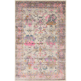 Modern Pink Area Rugs Allmodern Charlena Pink Beige Area Rug