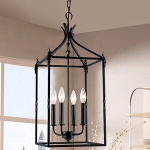 Beatriz Classic Iron 4-Light Foyer Pendant