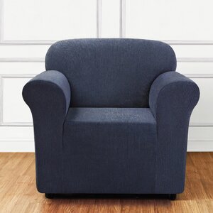 Ultimate Stretch Chenille Box Cushion Armchair Slipcover