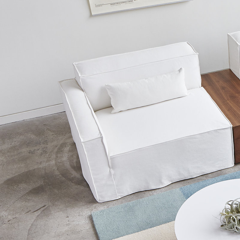 Mix Modular Box Cushion Sofa Slipcover