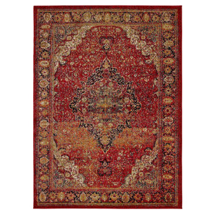 Antique Looking Rugs Wayfair City Antique Faded Look Red Area Rug