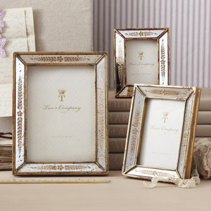 3 Piece Leaf Mirror Picture Frame Set