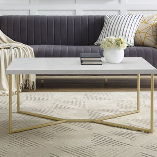Modern Contemporary Rose Gold Coffee Table Allmodern Quickview