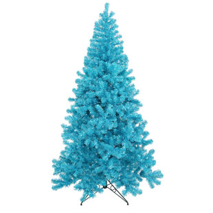 4 sky blue pine artificial christmas tree with 150 teal lights with metal stand - Aqua Christmas Tree 4 sky blue pine artificial christmas tree with 150 teal lights with metal stand - Aqua Christmas Tree
