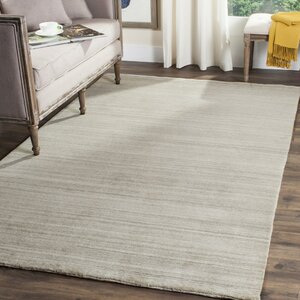 Aghancrossy Hand-Loomed Stone Area Rug