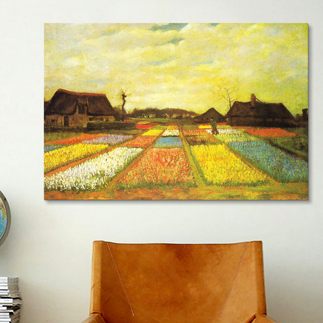 iCanvas 'Tulpenfelder (Tulip Fields)' by Vincent Van Gogh Painting