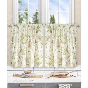 Kyra Hydrangea Tier Curtain (Set of 2)