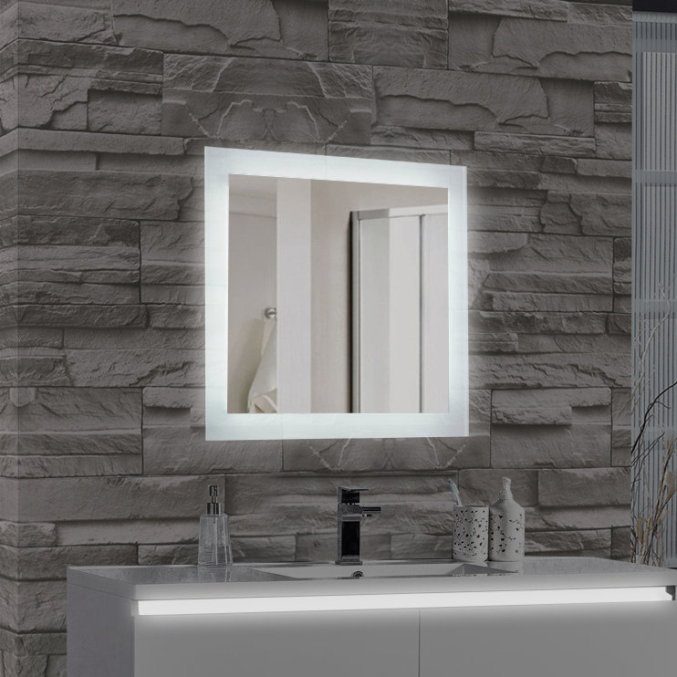 Bathroom Wall Mirror mtdvanities encore led illuminated bathroom wall mirror & reviews Bathroom Wall Mirror mtdvanities encore led illuminated bathroom wall mirror & reviews