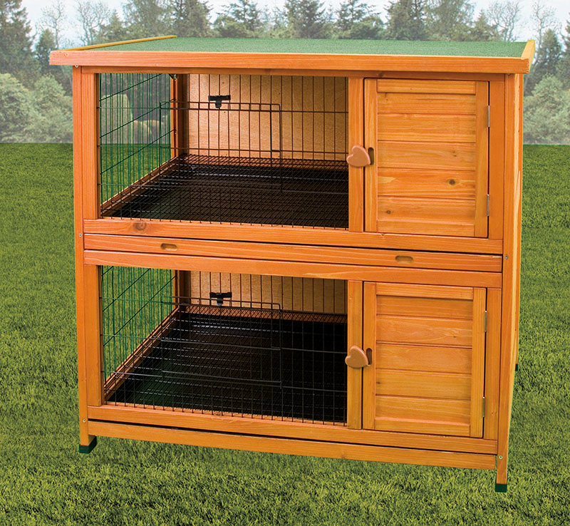 Ware Manufacturing Premium Double Decker Rabbit Hutch & Reviews Wayfair
