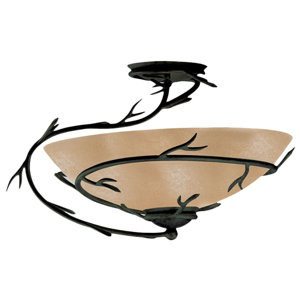 Stratmoor Semi Flush Mount or Ceiling Fan Light