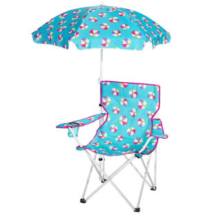 Kids Beach Chair And Umbrella Wayfair Carlene Folding Beach Chair By Zoomie Kids